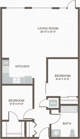 Maris Apartments West Seattle WA Live Work Two Bed 2